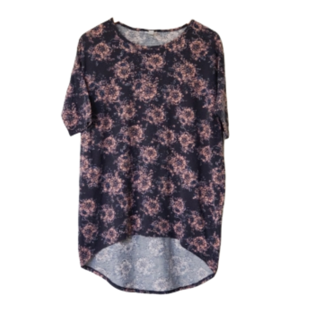 Lularoe | Irma Tunic Blush & Navy | Size 2-6 XS